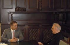 3 October 2012 Speaker Stefanovic and H.E. Monsignor Antonini